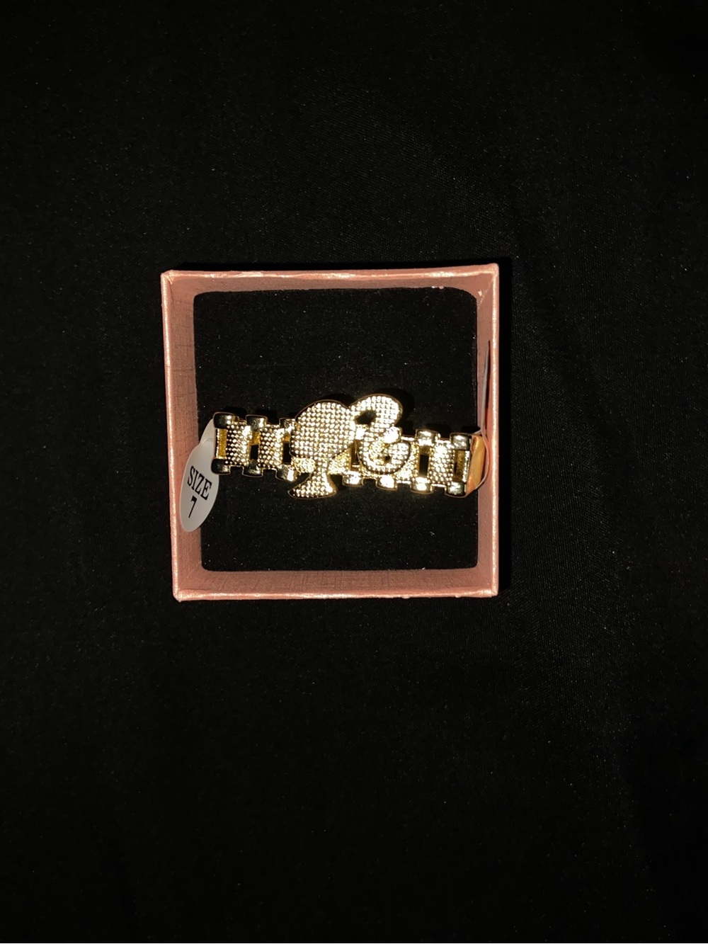Gold Barbie 2 Finger Ring - Women Jewelry